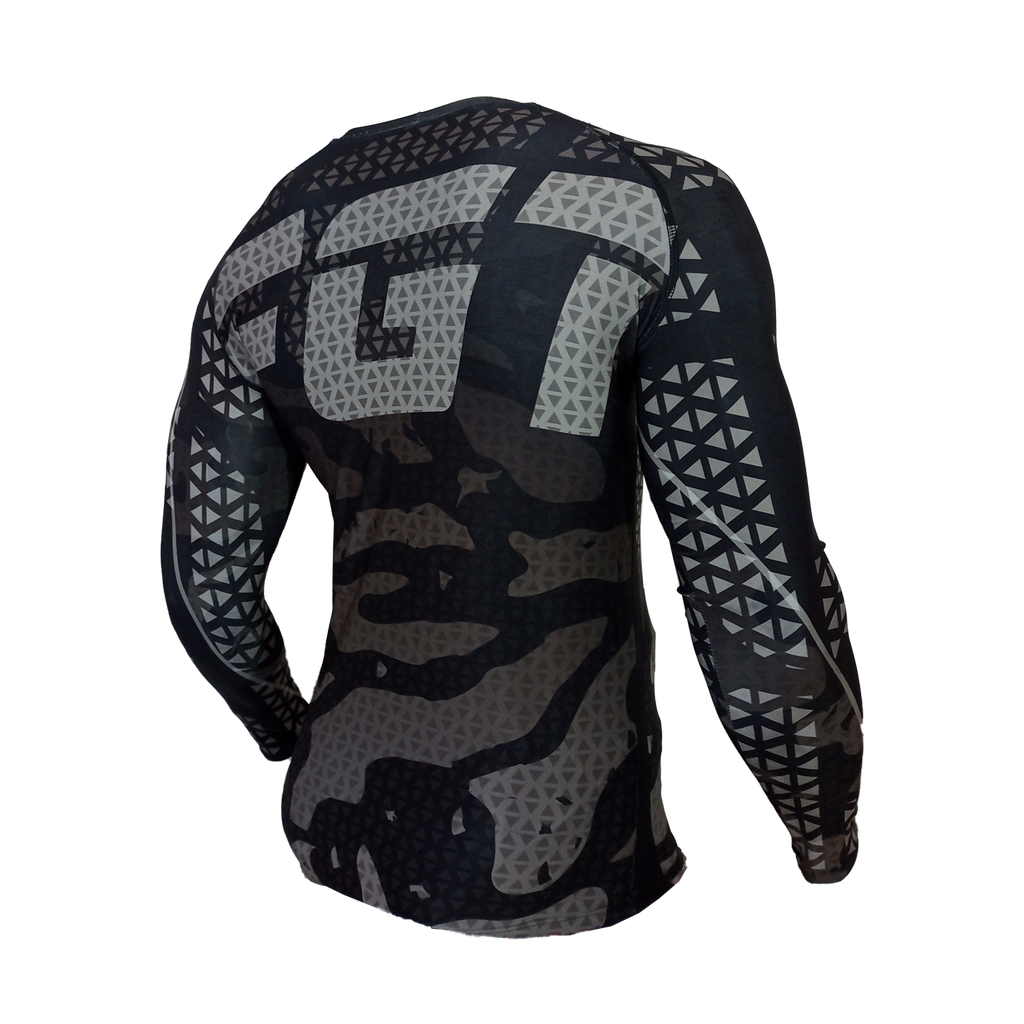 Rashguard ranglan m/larga Black 100x