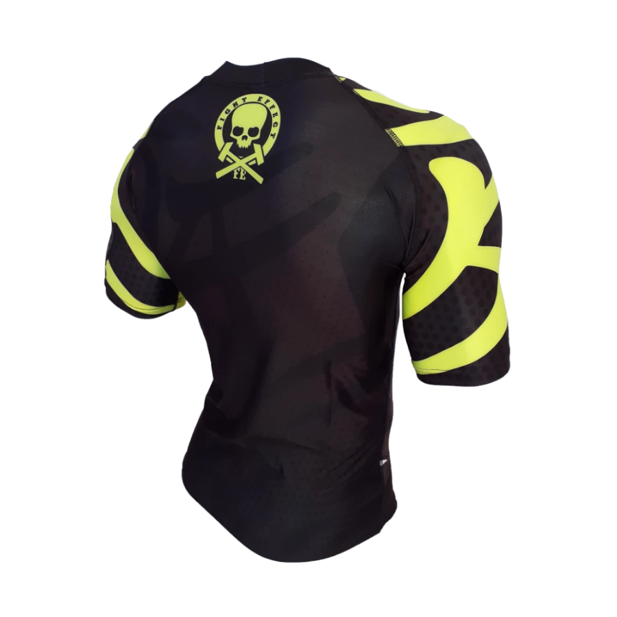 Rashguard ranglan m/corta kitsune espalda