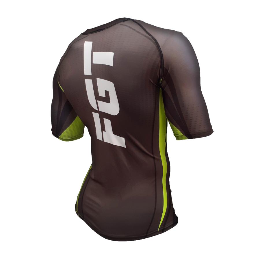 Rashguard ranglan m/corta Neon Fit espalda