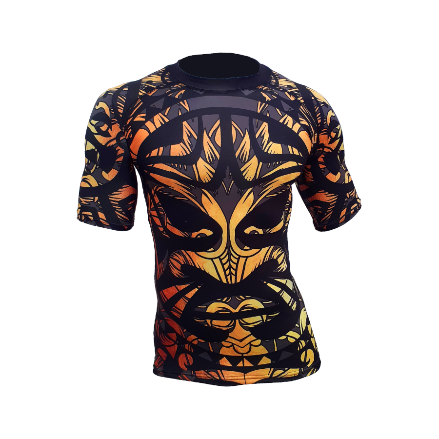 Rashguard ranglan corta Maorí