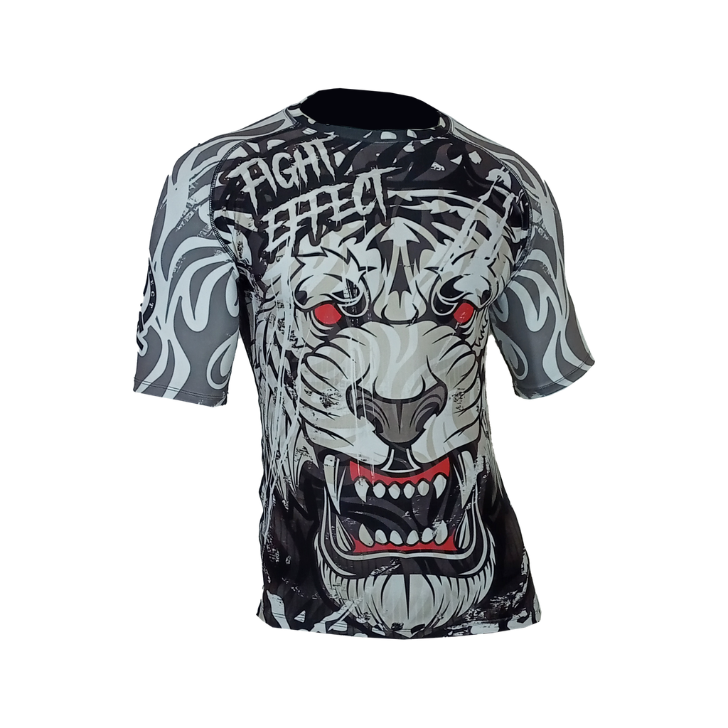 [FGT-RA021-UNI_S] Rashguard Ranglan Corta White Tiger (S)