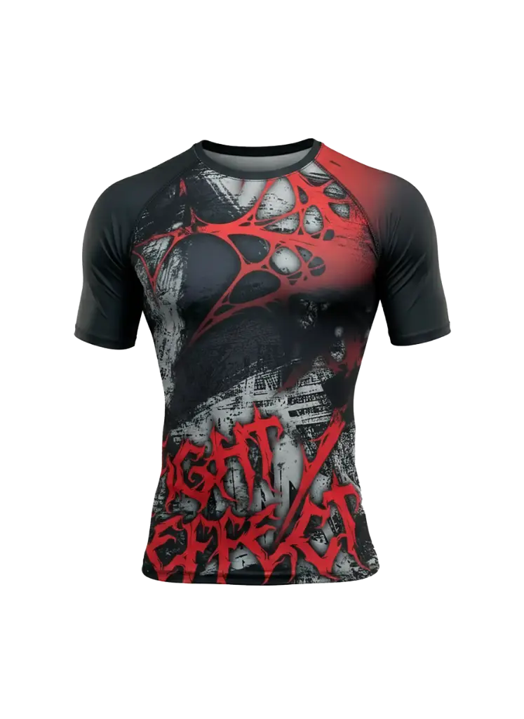 Rashguard ranglan m/corta Spider (telaraña roja)