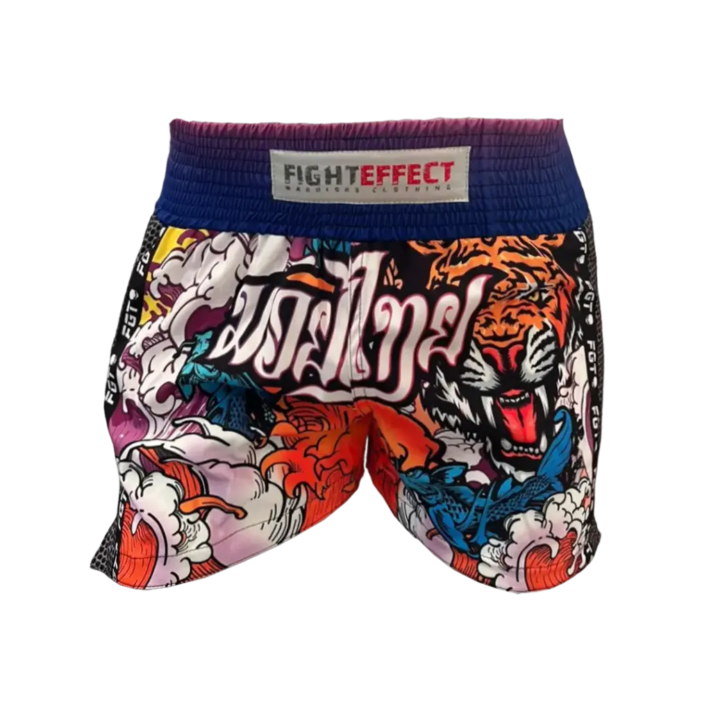 [FGT-SH019-UNI_S] Short Muay Thai Acid Tiger (S)