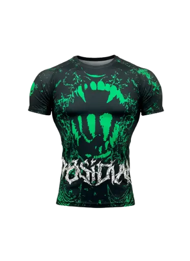 Rashguard ranglan m/corta Obsidian (verde)