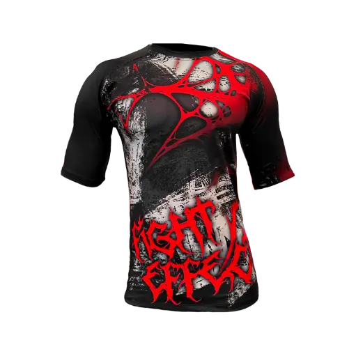 Rashguard ranglan m/corta Spider (telaraña roja)