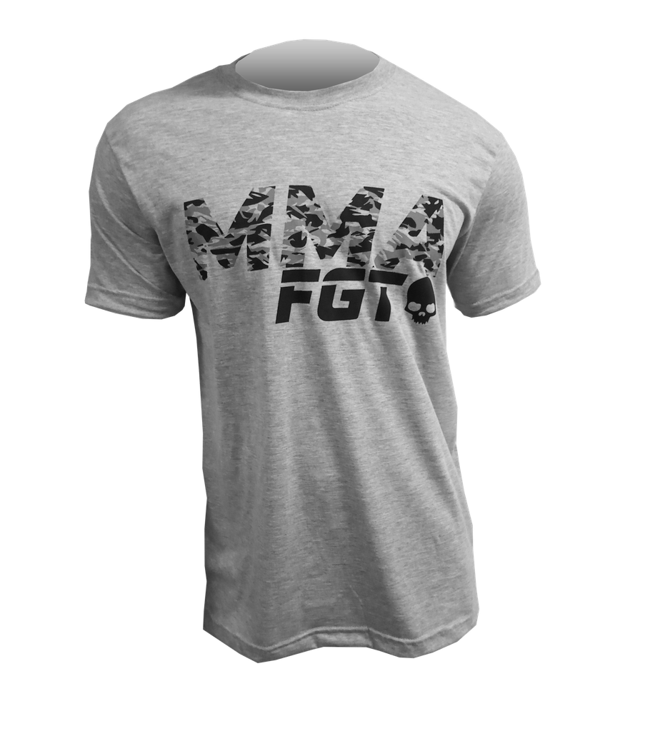 Remera MMA Camo (color gris melange)
