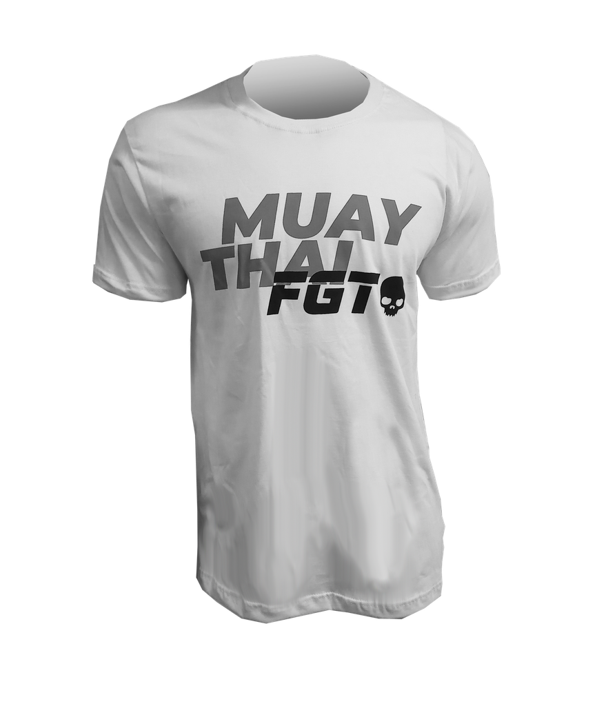 Remera Muay Thai FGT (color blanco)