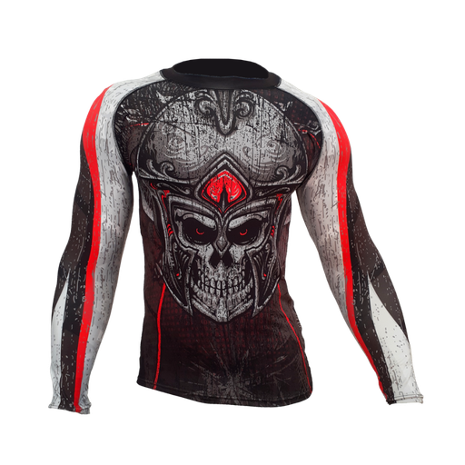 Rashguard ranglan larga Spartan Skull