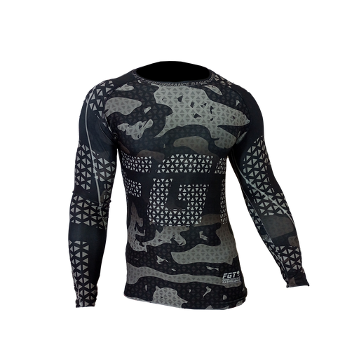 Rashguard ranglan m/larga Black 100x